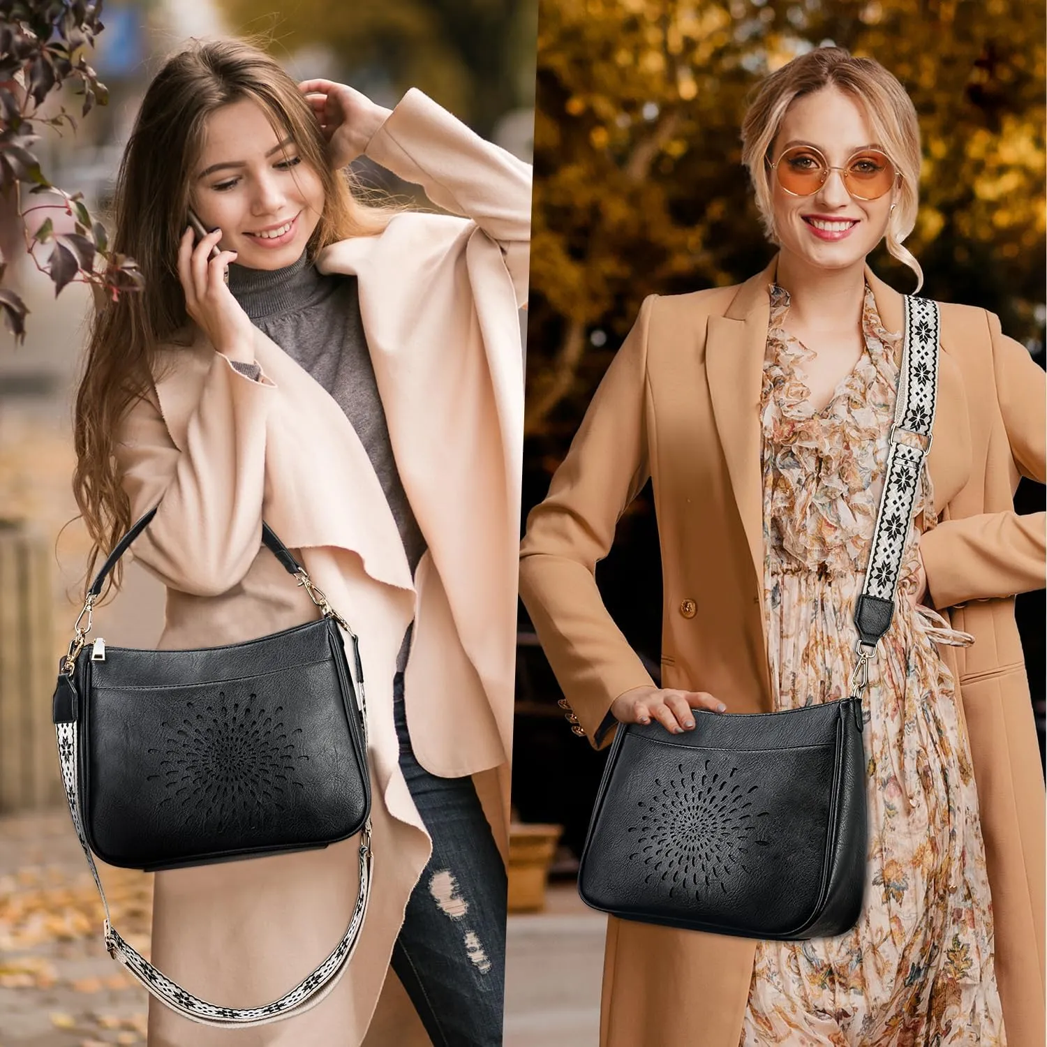 APHISON Hobo Bag for Women, Crossbody Bags for Women Trendy Bucket Purses and Shoulder Handbags with 2 Detachable Straps