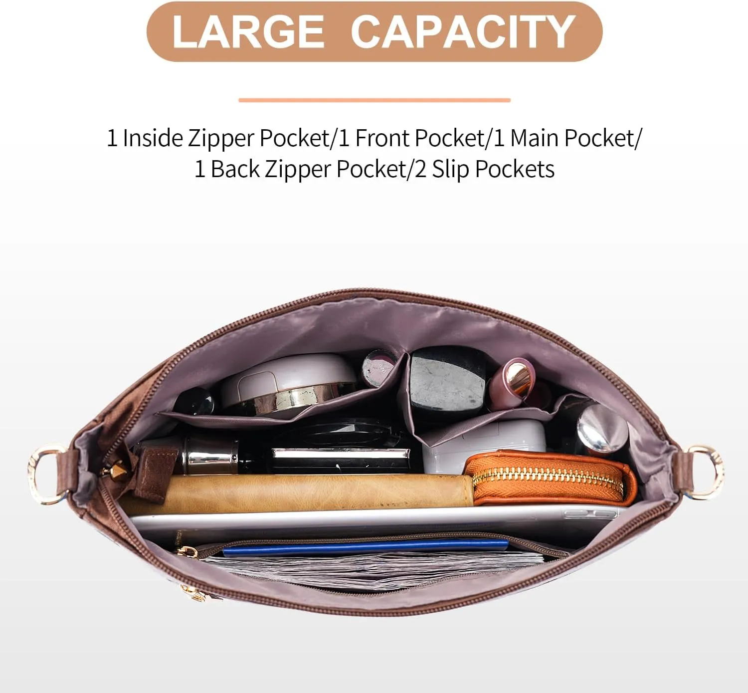 APHISON Hobo Bag for Women, Crossbody Bags for Women Trendy Bucket Purses and Shoulder Handbags with 2 Detachable Straps