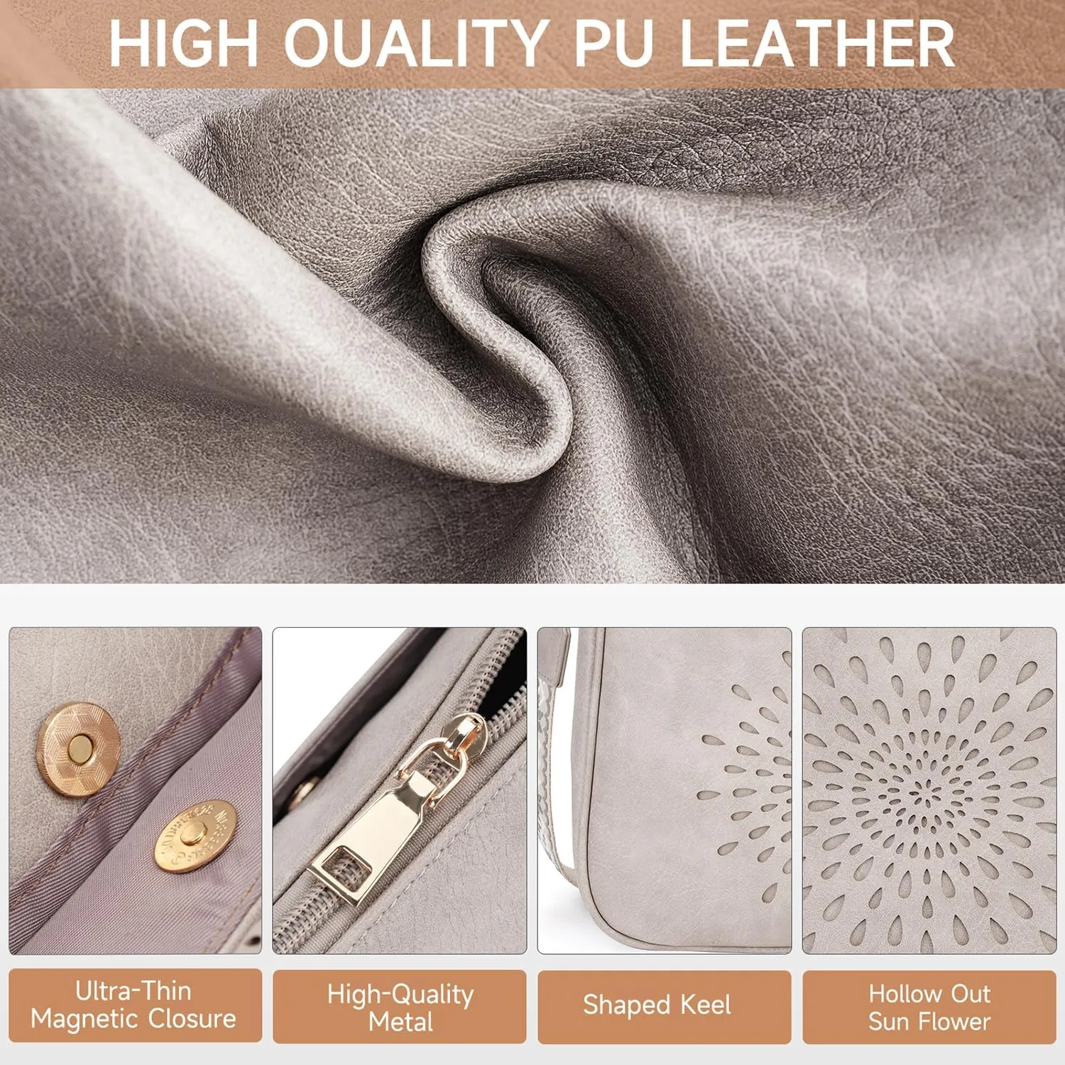 APHISON Hobo Bag for Women, Crossbody Bags for Women Trendy Bucket Purses and Shoulder Handbags with 2 Detachable Straps