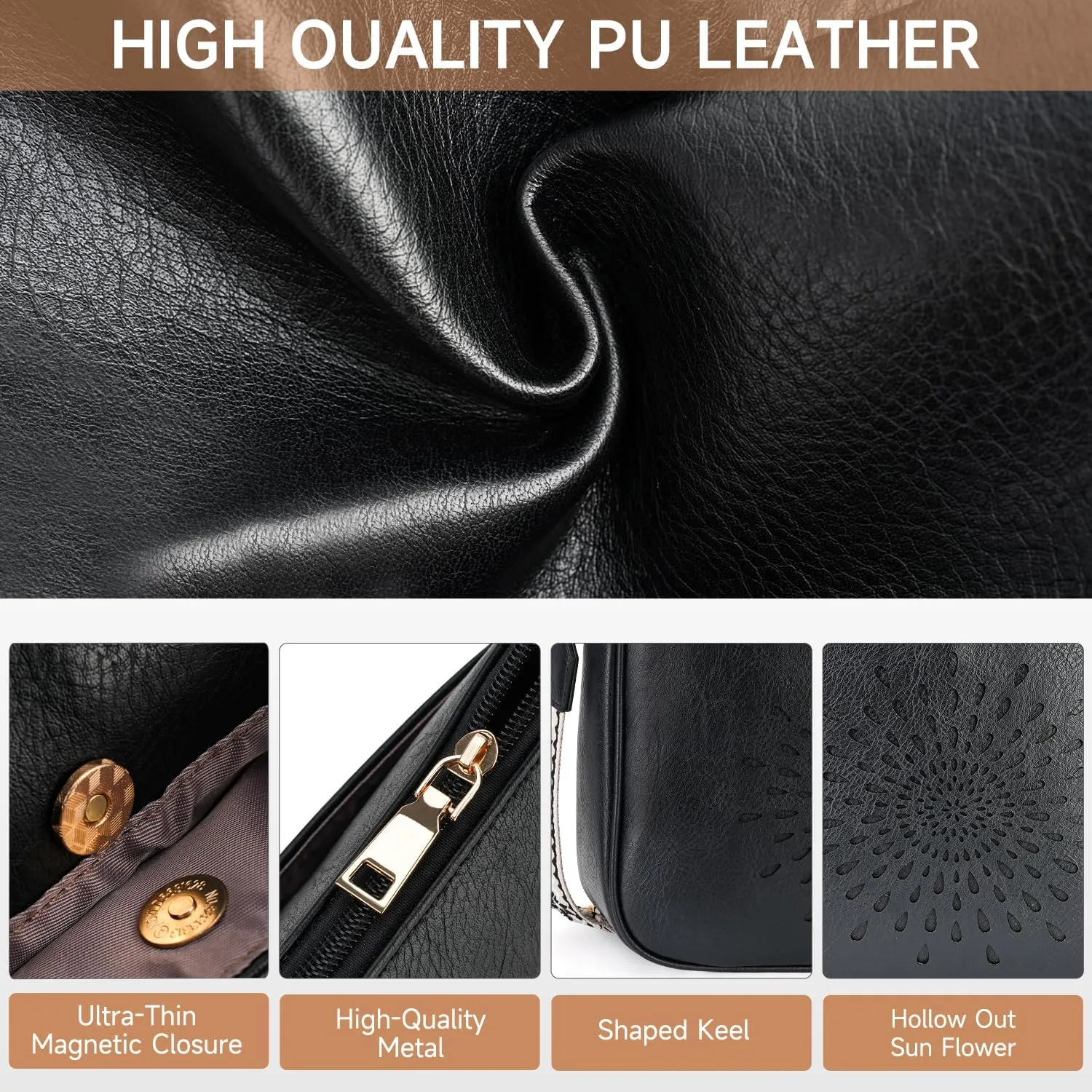 APHISON Hobo Bag for Women, Crossbody Bags for Women Trendy Bucket Purses and Shoulder Handbags with 2 Detachable Straps