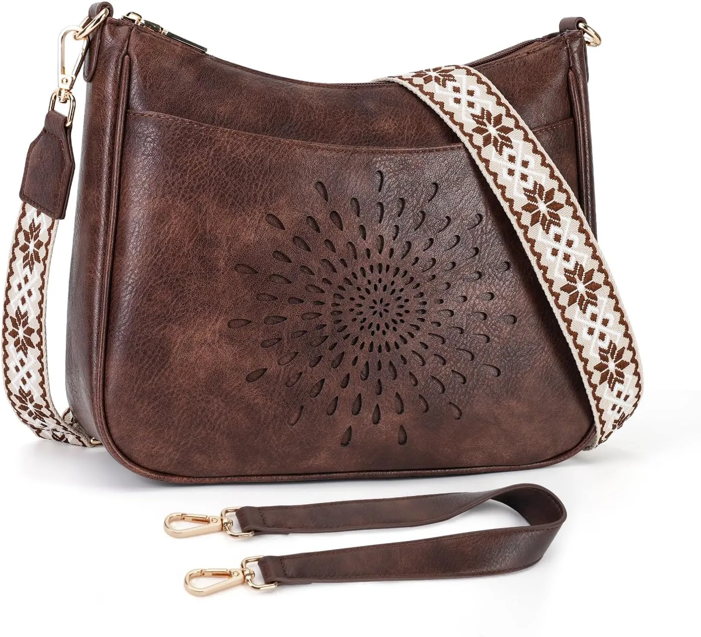 APHISON Hobo Bag for Women, Crossbody Bags for Women Trendy Bucket Purses and Shoulder Handbags with 2 Detachable Straps