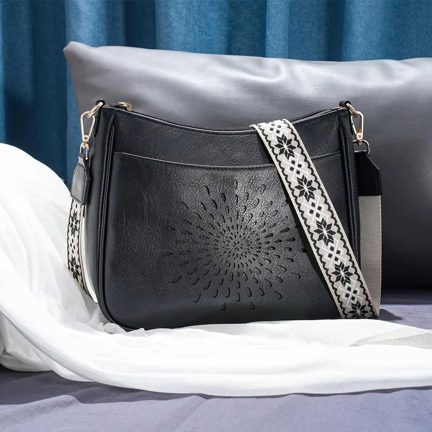APHISON Hobo Bag for Women, Crossbody Bags for Women Trendy Bucket Purses and Shoulder Handbags with 2 Detachable Straps