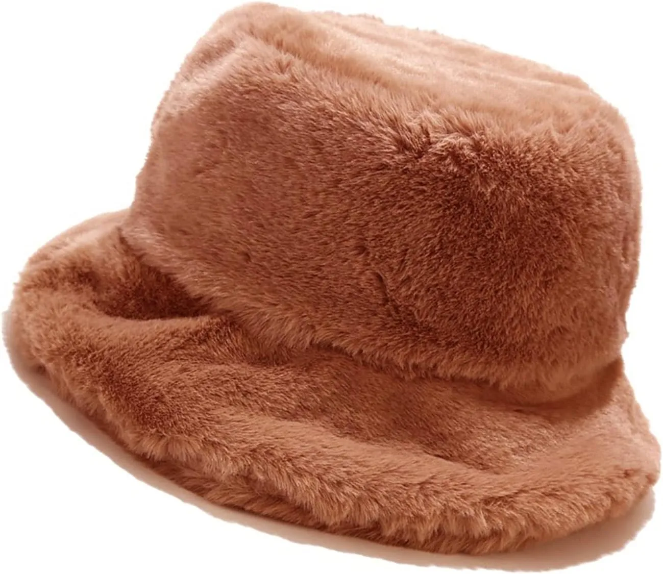 Appa Bucket Hats Women Winter Warm Soft Comfortable Cap Lamb Wool Fisherman Hat Faux Fur hat Furry Bucket Hat…