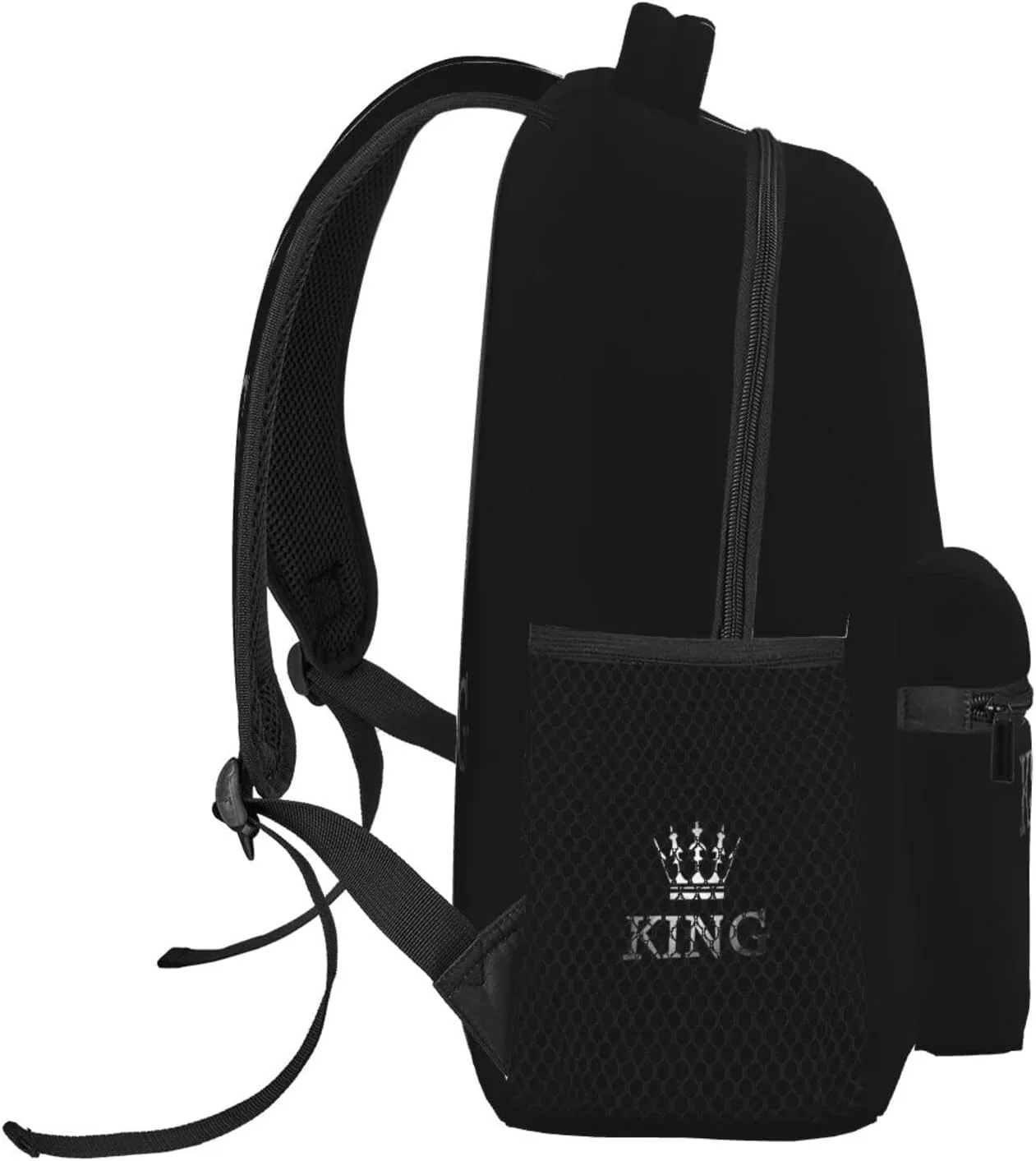 ASYG King Backpack Men Laptop Backpack Lion Tablet Travel Picnic Bag Lion Travel Bag