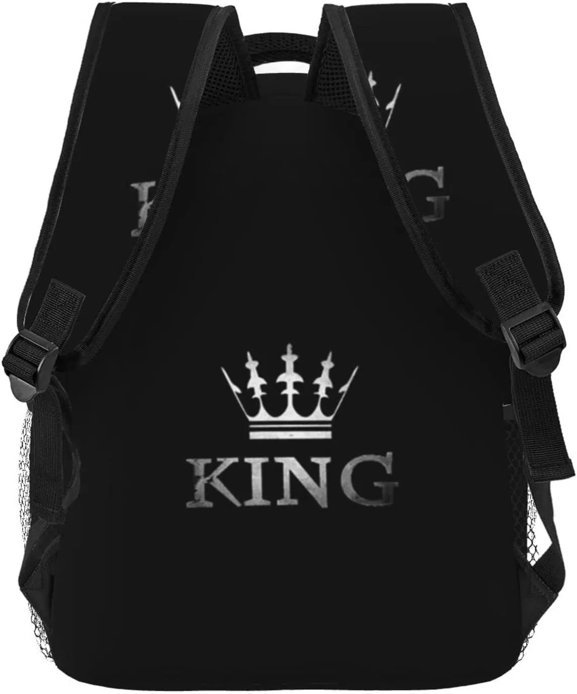 ASYG King Backpack Men Laptop Backpack Lion Tablet Travel Picnic Bag Lion Travel Bag