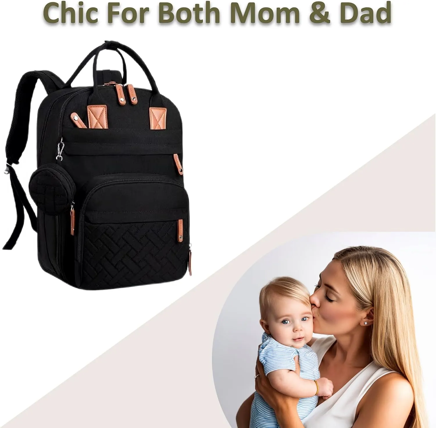 Baby Diaper Backpack (Black)
