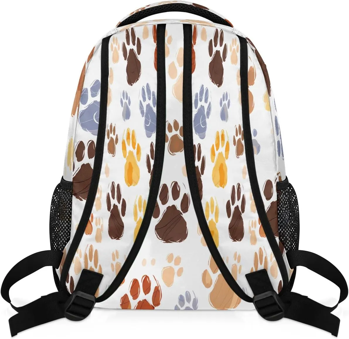 Backpack for Women Men Waterproof Backpack with Laptop Compartment, Lightweight Carry On Backpack for Travel, Work, Picnic, Cat Dog Paw Print