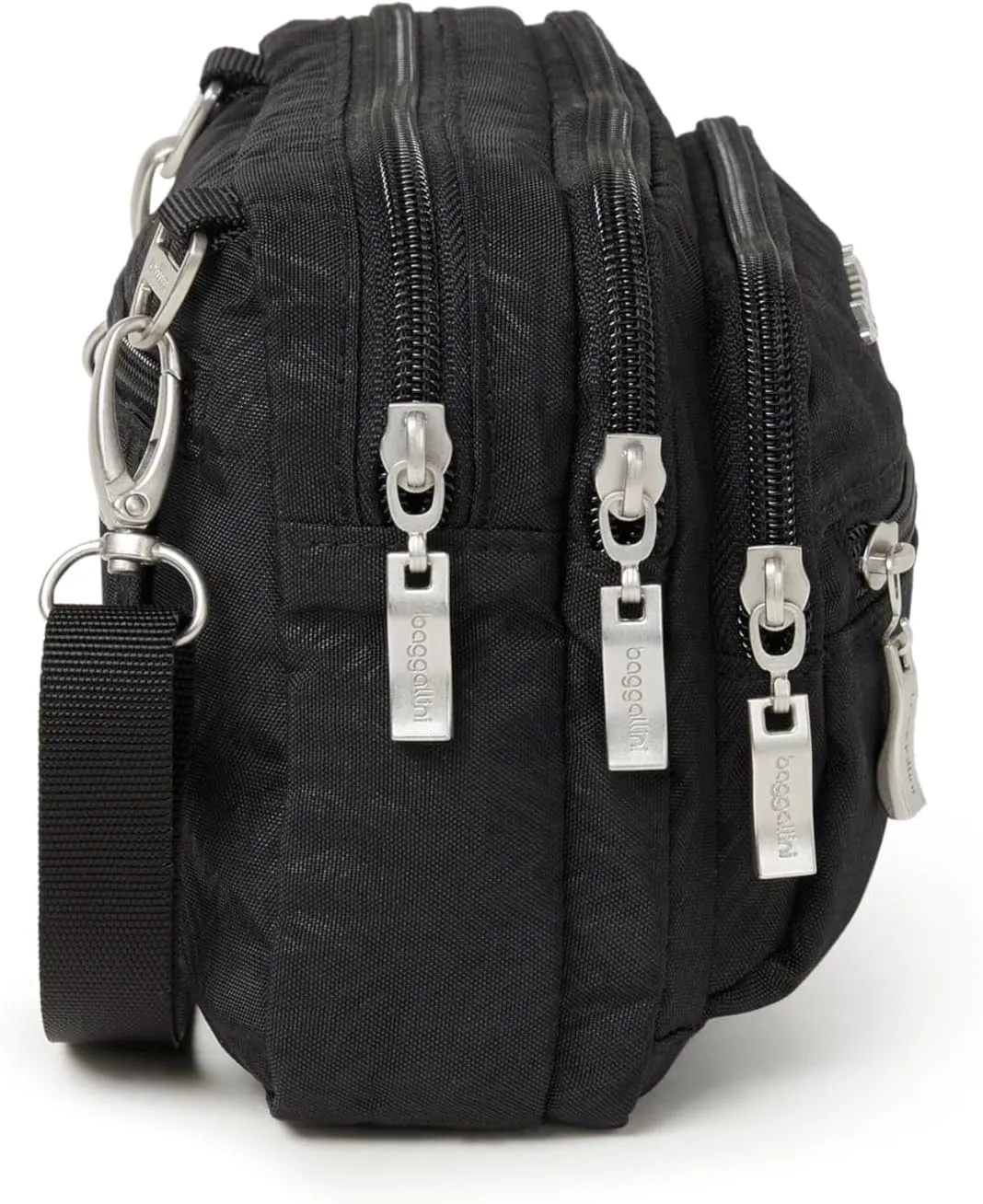 Baggallini Triple Zip Small Crossbody Bag for Women