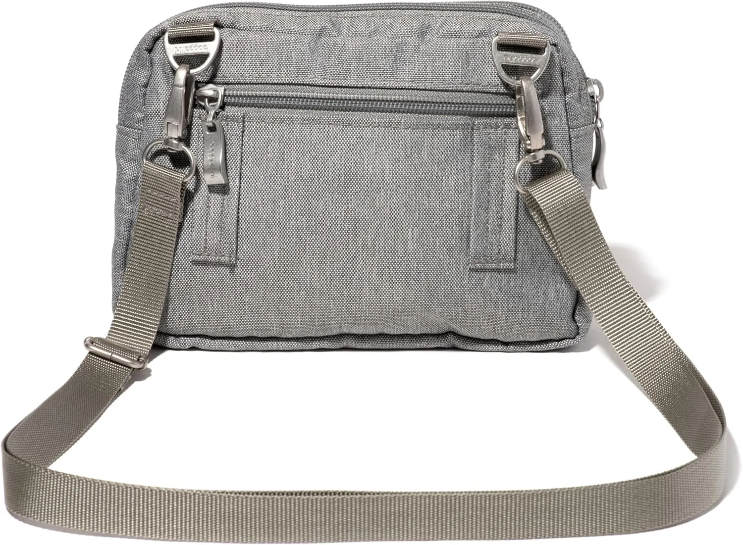 Baggallini Triple Zip Small Crossbody Bag for Women