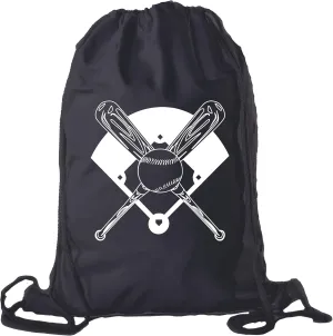 Baseball Party Bags | Baseball Cotton Drawstring Cinch Backpacks for Team events, Birthdays, and more!