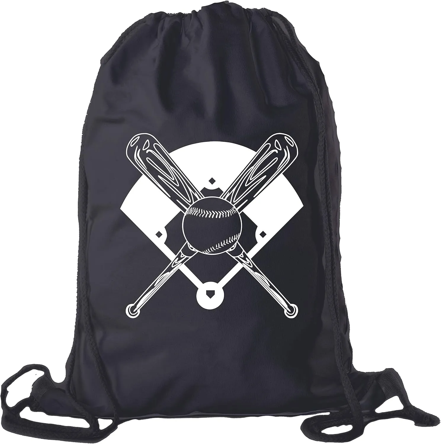Baseball Party Bags | Baseball Cotton Drawstring Cinch Backpacks for Team events, Birthdays, and more!