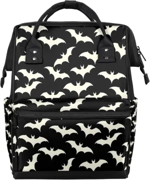 Bats Hand Painted Diaper Bag Mommy Bags With Adjustable Shoulder Strap Waterproof Multifunction Shoulder Bag Travel Large Capacity Backpack for Moms And Dads