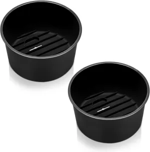 BBTO 2 Pcs Kayak Storage Hatch Bucket Container Lifetime Kayak Accessories Boat Replacement Parts for Fishing Storage Bin Fit Hatch Opening 6/7/8 Boats, Black