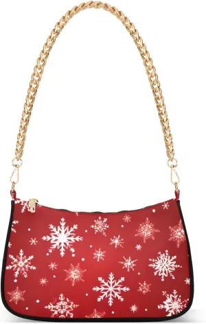 Beautiful Christmas Snowflakes Crossbody Bags for Women Tote Bag Women's Shoulder Handbags Clutch Purses for Women