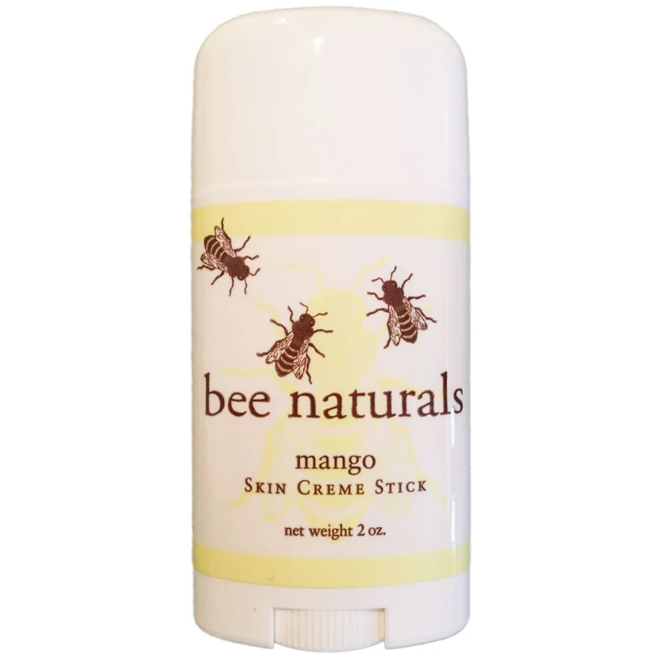 Bee Naturals Mango Hand Cream Stick – Solid Lotion for Deep Hydration & Protection with Beeswax & Natural Oils – Portable, Mess-Free, & Multi-Use Balm for Dry skin area- 2 Oz