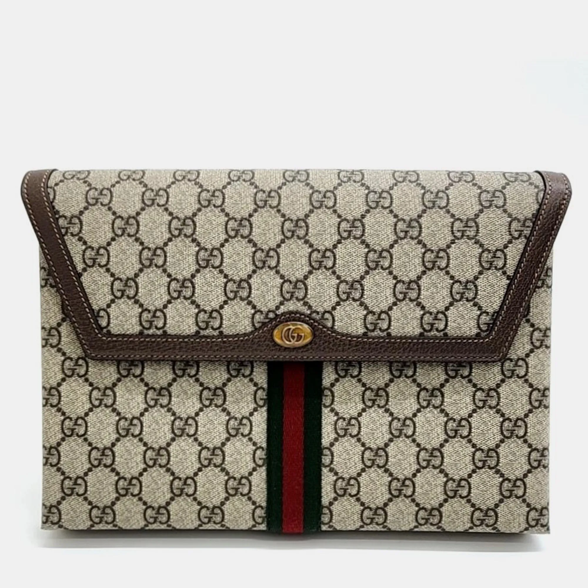Beige gg canvas Opidia GG Clutch