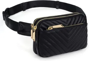 Belt Bag for Women Crossbody Trendy Fanny Pack Ladies Small Waist Bum Pack Chest Purse with Adjustable Strap