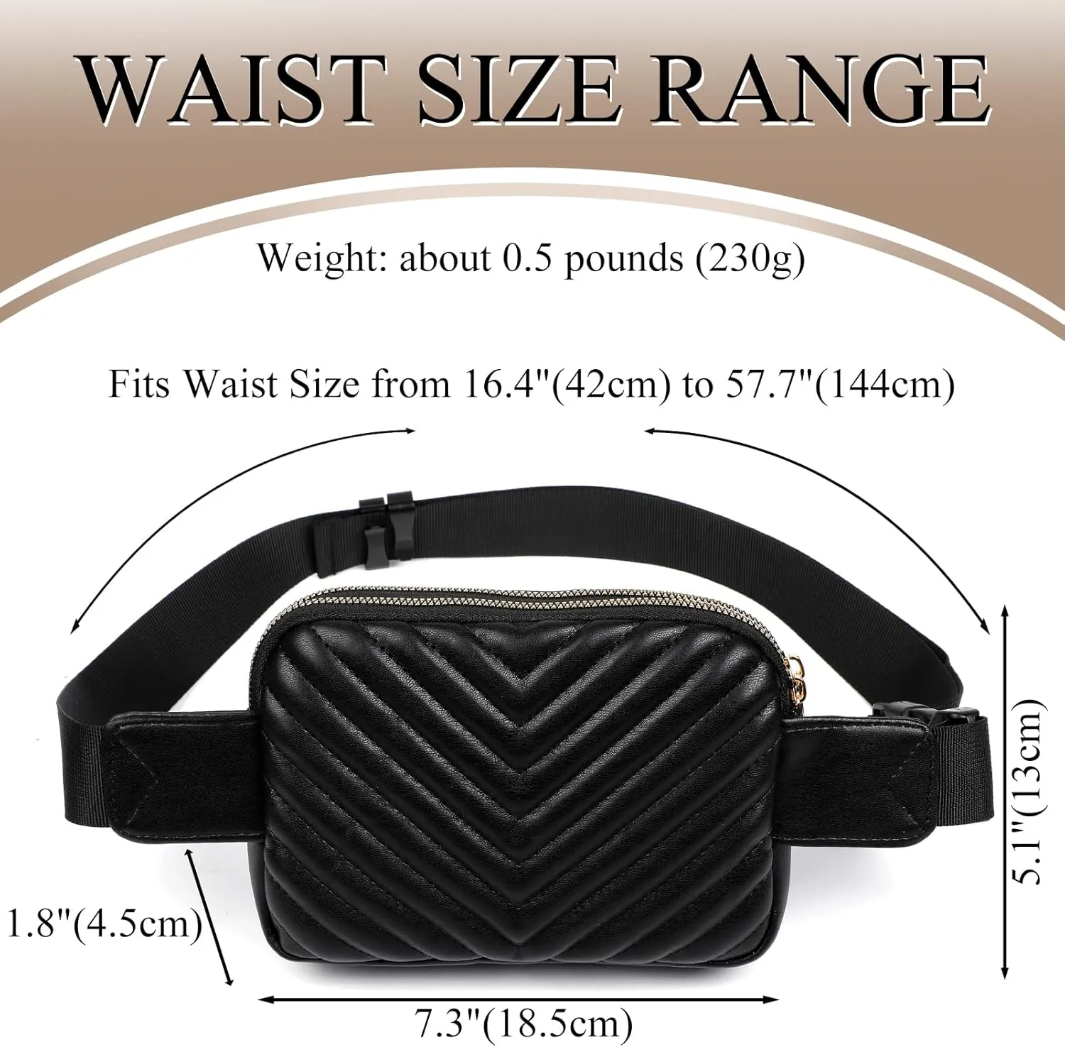 Belt Bag for Women Crossbody Trendy Fanny Pack Ladies Small Waist Bum Pack Chest Purse with Adjustable Strap