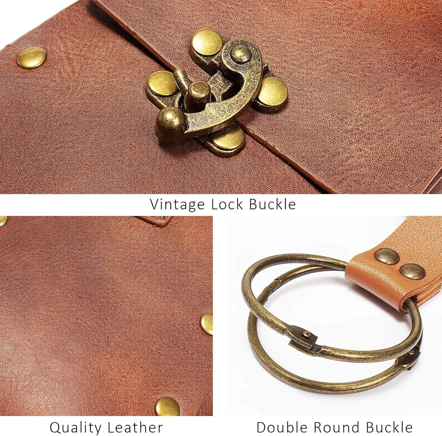 Belt Pouch Waist Bag Fanny Pack Steampunk Phone Holder Medieval Bag Leather Belt Renaissance Cosplay Costume Accessories (1-Brown)