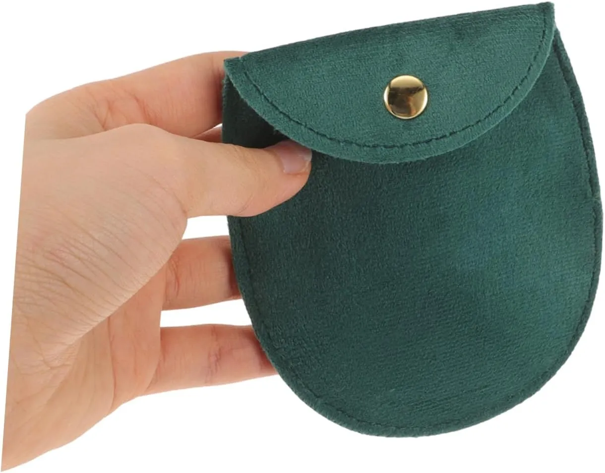 BESTYASH 30pcs Thickened Double-sided Watch Storage Bag with Snap Button for Jewelry Organization and Travel for Bracelets and Watches Half