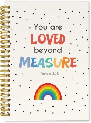 Bible Covers Spiral Journal Notebook,Bible Study Journal Notebook,Christian Prayer Journal for Women,Romans 8 38 Rainbow Aesthetic Covers Journal for Women