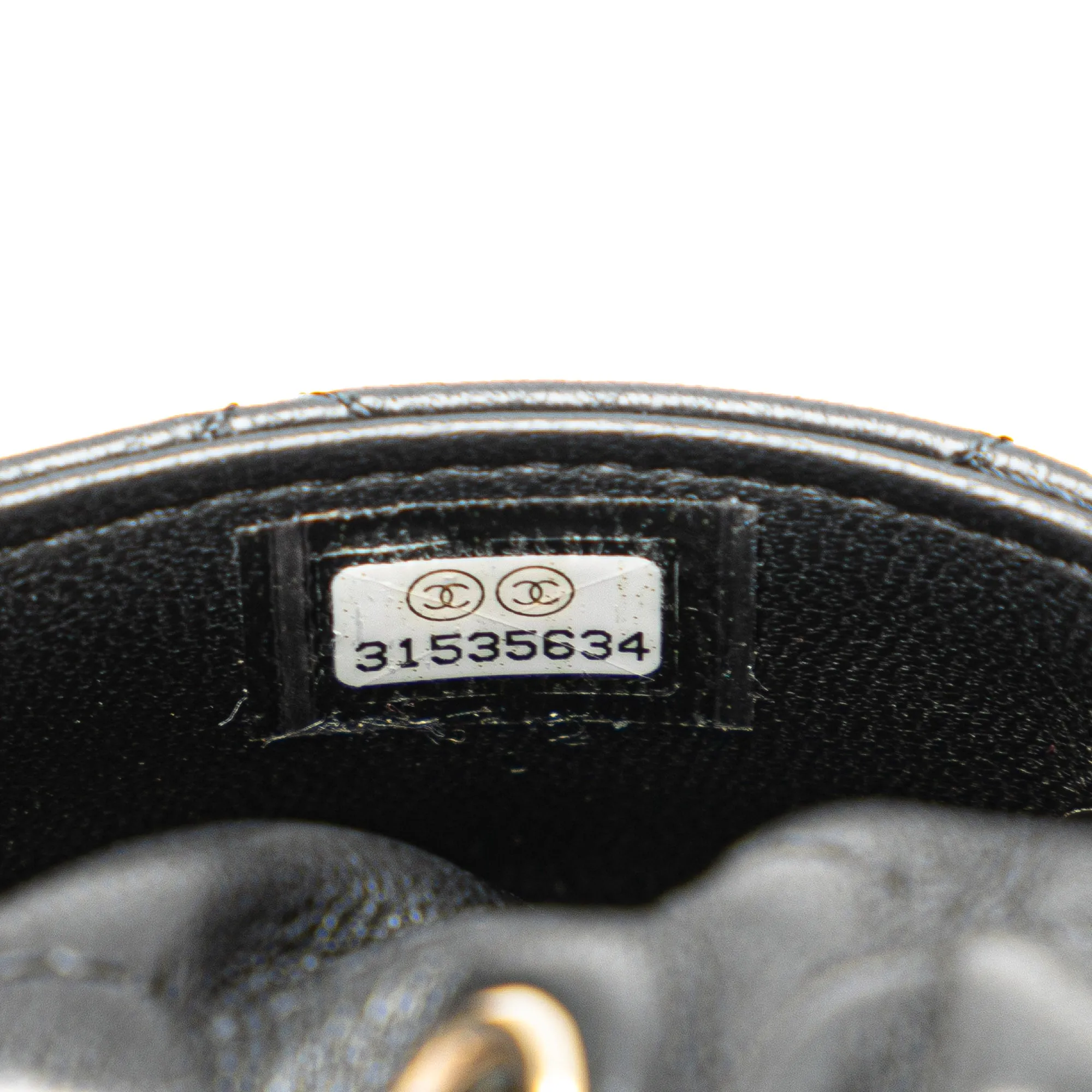 Black Chanel Micro CC Quilted Calfskin Drawstring Bucket Bag