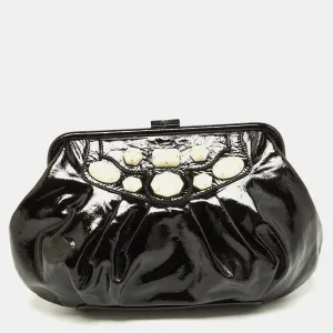 Black Patent Leather Clutch