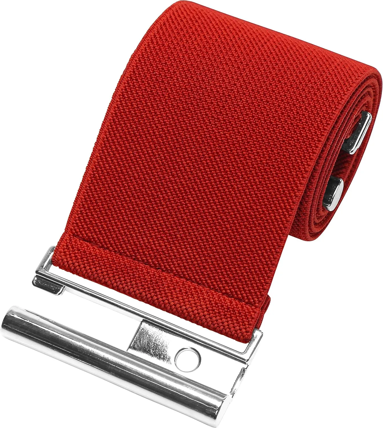BlackButterfly Wide Elastic Waist Cinch Stretch Waistband Retro Vertical Clasp Buckle Belt