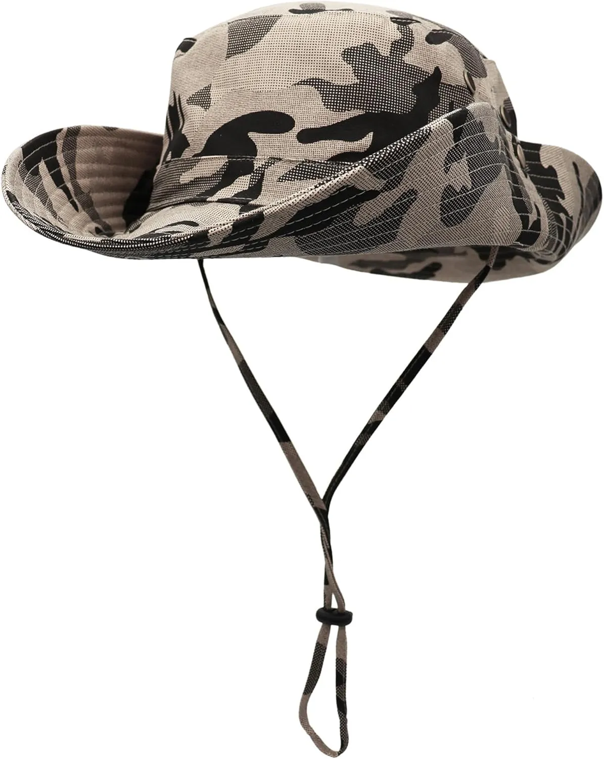 Boonie Hats for Men Women Wide Brim Sun Hats Outdoor Sun UV Protection Fisherman Hat Big Head Fishing Camo Bucket Hats