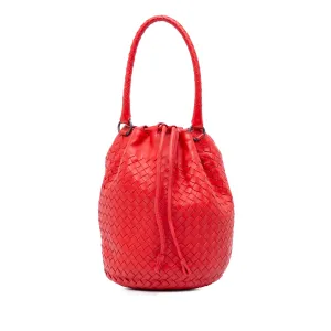 Bottega Veneta Nappa Intrecciato Drawstring Bucket Bag