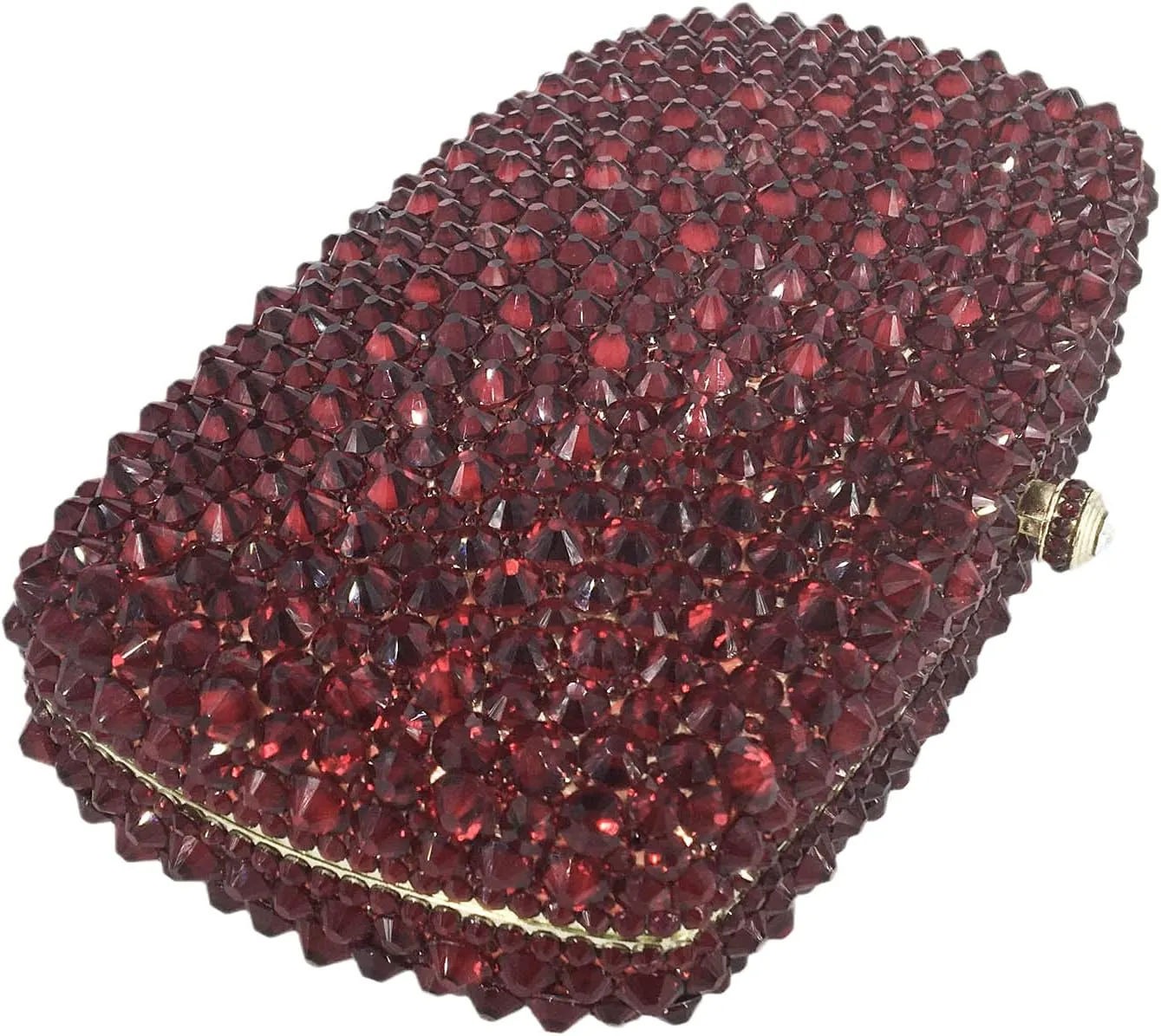 Boutique De FGG Rhinestone Clutch Bag with Spikes Bling Evening Handbags Crystal Clutch Purses for Women Wedding Party,Mini