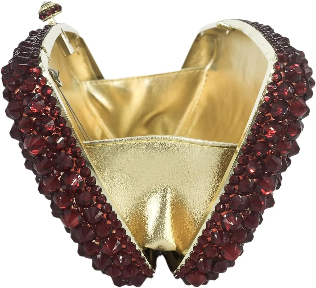 Boutique De FGG Rhinestone Clutch Bag with Spikes Bling Evening Handbags Crystal Clutch Purses for Women Wedding Party,Mini