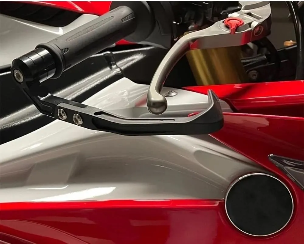 Brake Lever Guard for RSV4 2009-2014 Motorcycle Brake Clutch Le Protection for Guard Aluminium Modified(Black (Right))