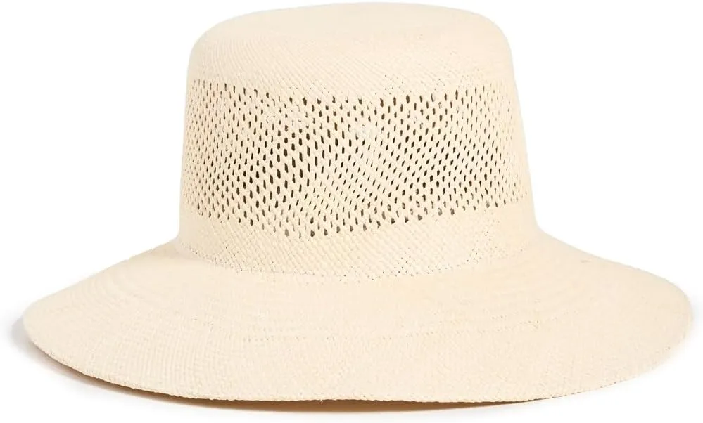 Brixton Women's Lopez Panama Straw Bucket Hat