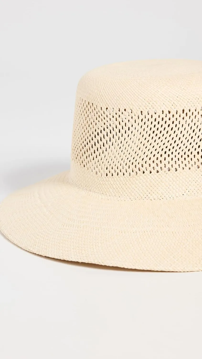Brixton Women's Lopez Panama Straw Bucket Hat