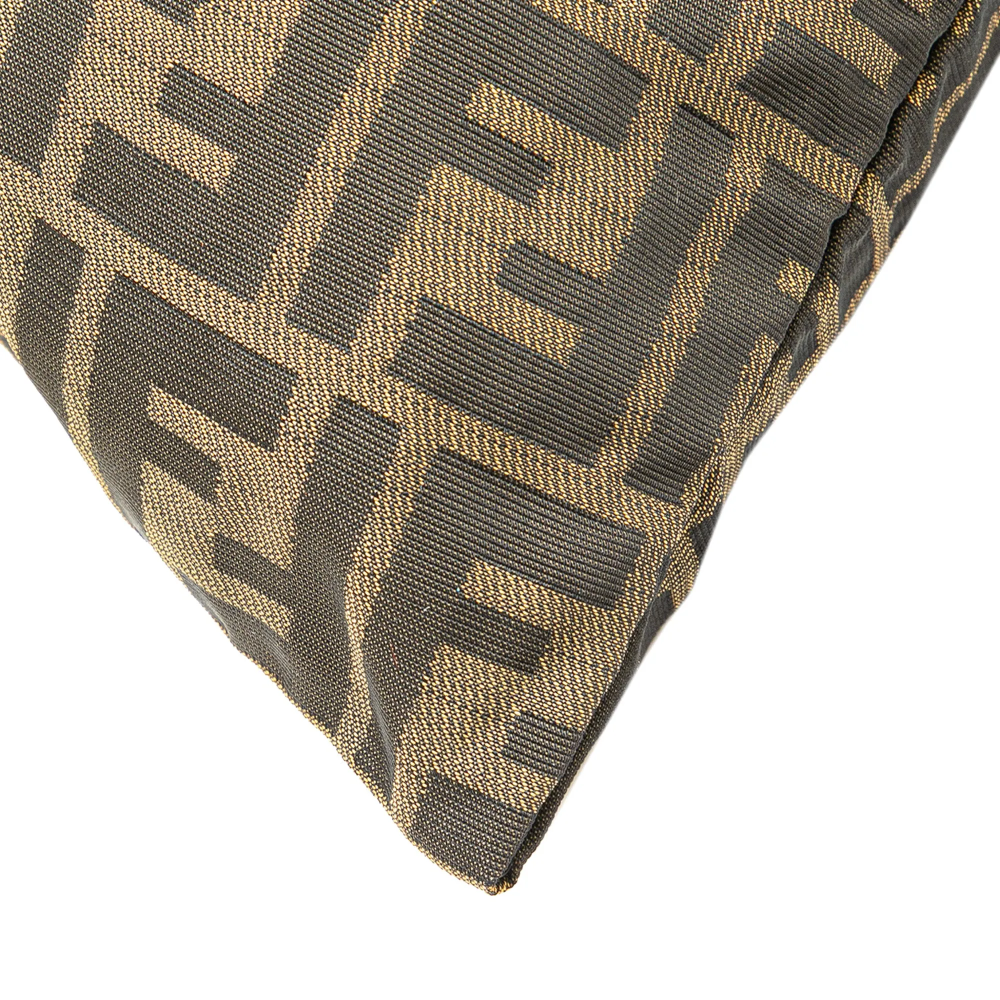 Brown Fendi Zucca Canvas Drawstring Bag