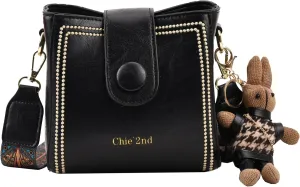 Bucket Bag For Women Vintage Crossbody Bag With Adjustable Wider Strap Small Shoulder Bags Pu Leather Fashion Retro