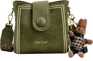 Bucket Bag For Women Vintage Crossbody Bag With Adjustable Wider Strap Small Shoulder Bags Pu Leather Fashion Retro