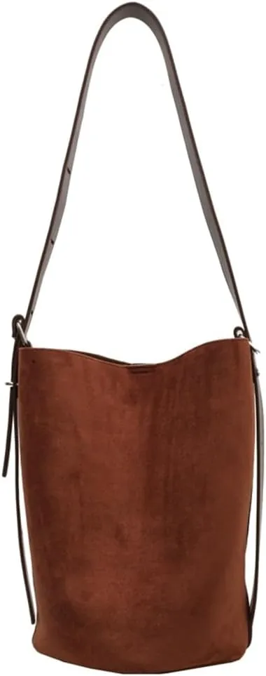 Bucket Bags Purse for Women Matte Leather Shoulder Bag Vintage Hobo Bag Crossbody Bag Slouchy Tote Handbag