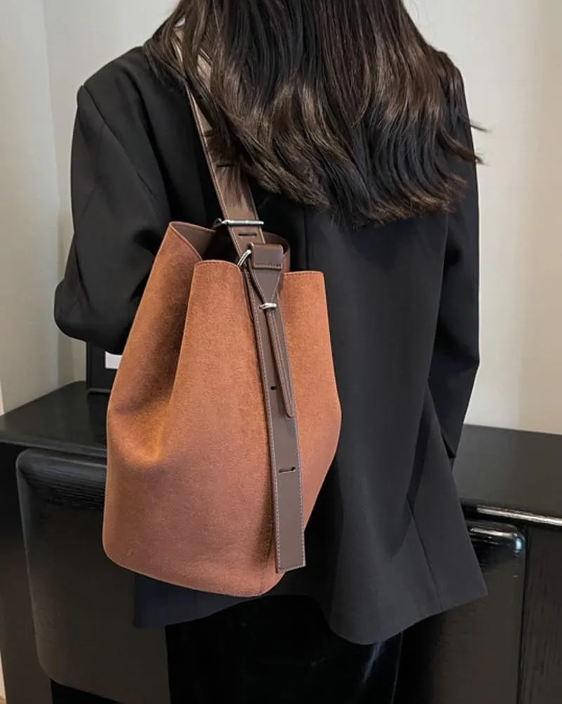 Bucket Bags Purse for Women Matte Leather Shoulder Bag Vintage Hobo Bag Crossbody Bag Slouchy Tote Handbag