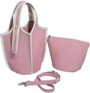 Bucket Bags Women 2025 Trendy Shoulder Crossbody Bag Satchel Vintage Elegant Tote Handbag Cluth Purse with Small Bag