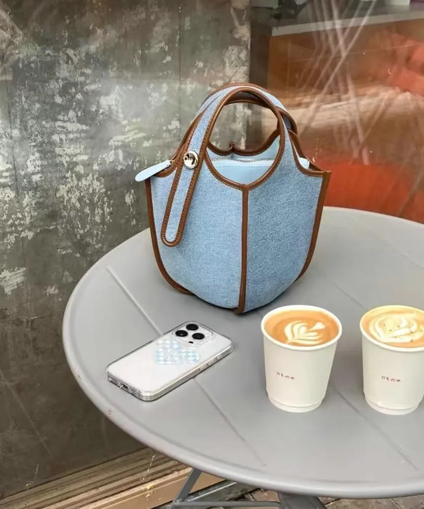 Bucket Bags Women 2025 Trendy Shoulder Crossbody Bag Satchel Vintage Elegant Tote Handbag Cluth Purse with Small Bag