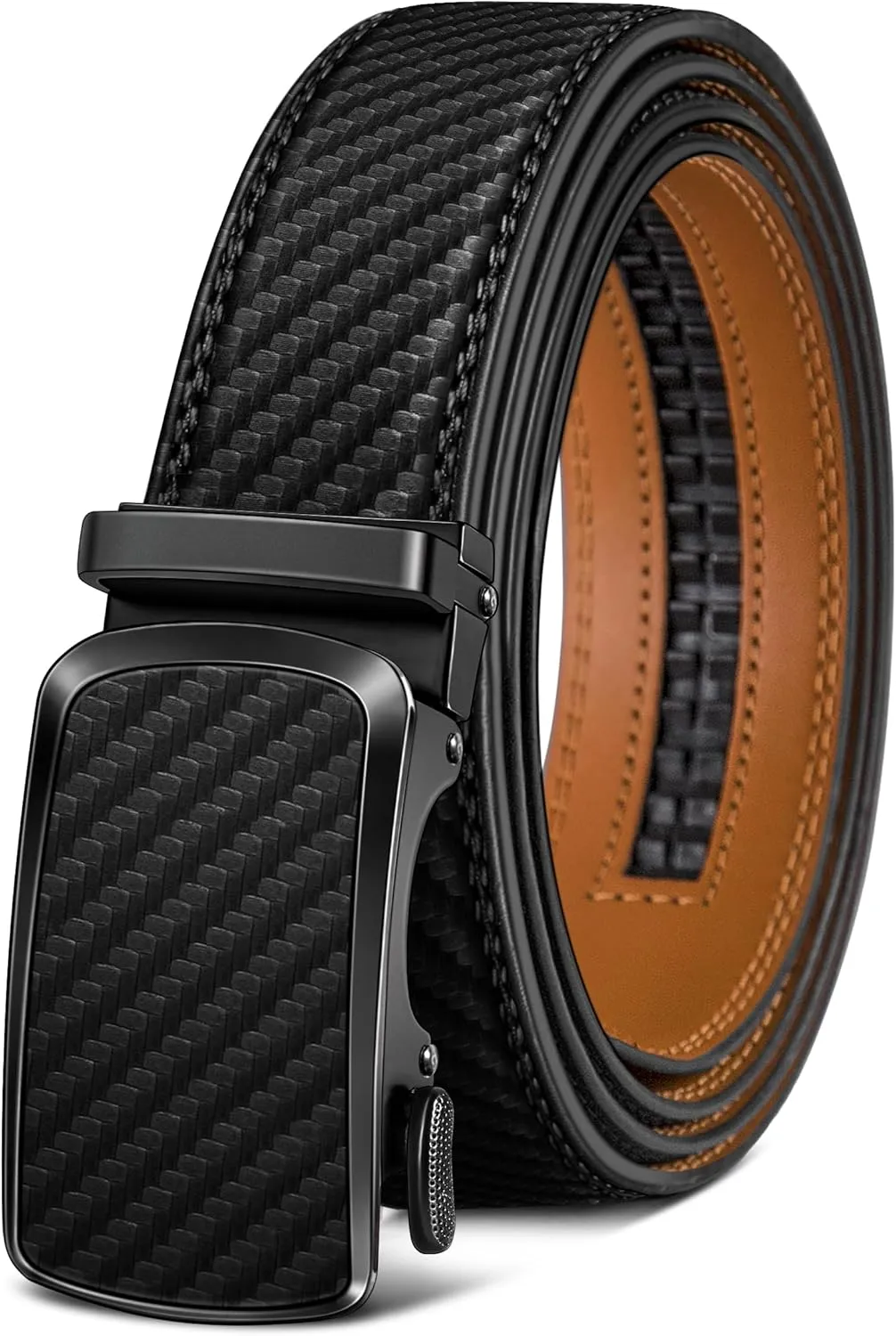 BULLIANT Men's Belt,Brand Ratchet Belt Of Genuine Leather For Gift Men Dress,Size Customized