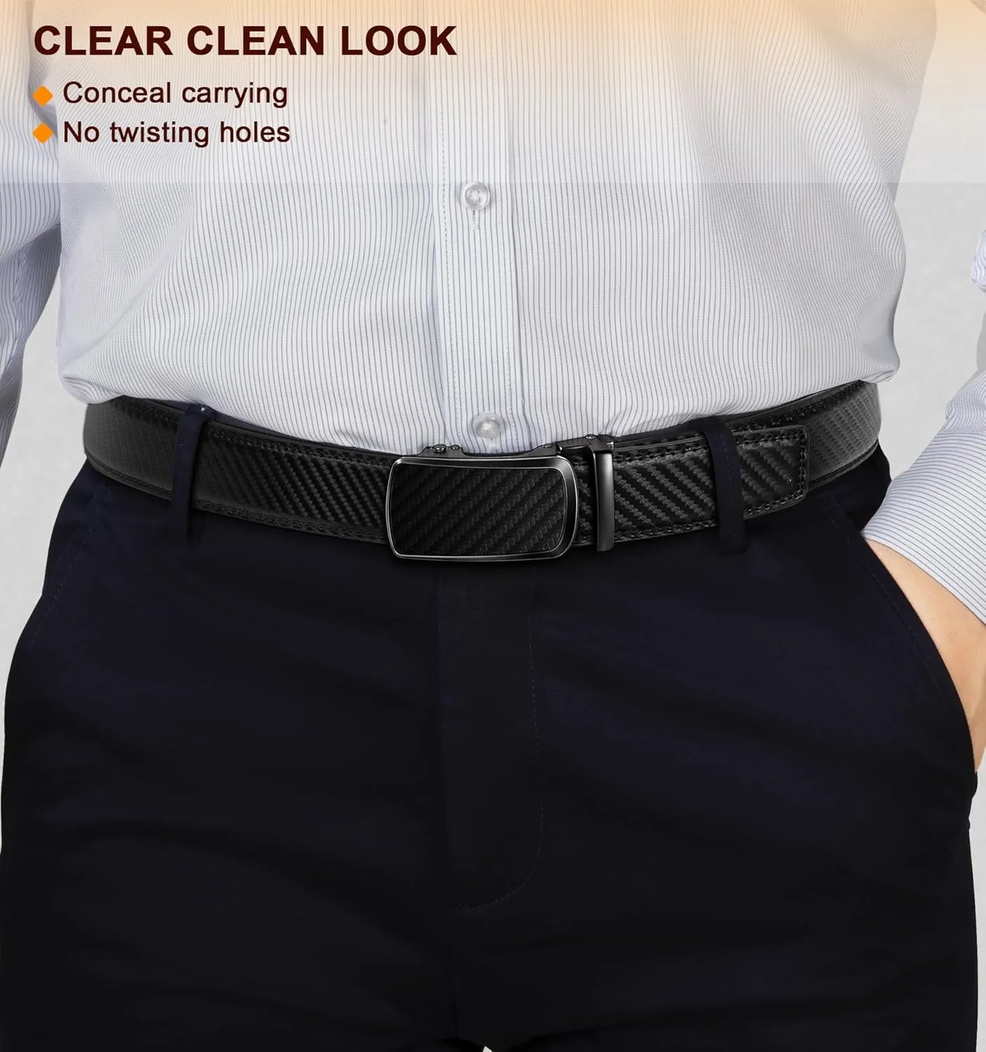 BULLIANT Men's Belt,Brand Ratchet Belt Of Genuine Leather For Gift Men Dress,Size Customized