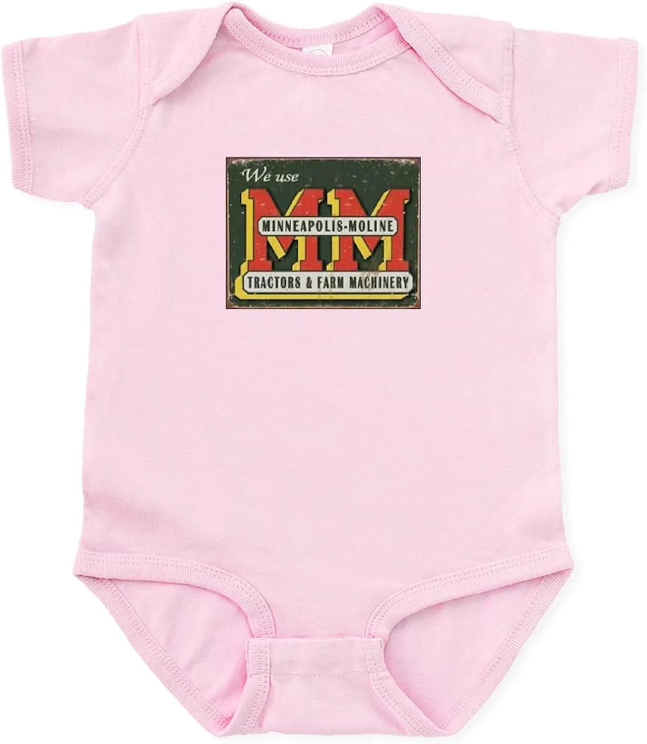 CafePress 34 1505_Minneapolis_Moline_Tractors_Logo_Tin_Sign Cute Infant Bodysuit Baby Romper