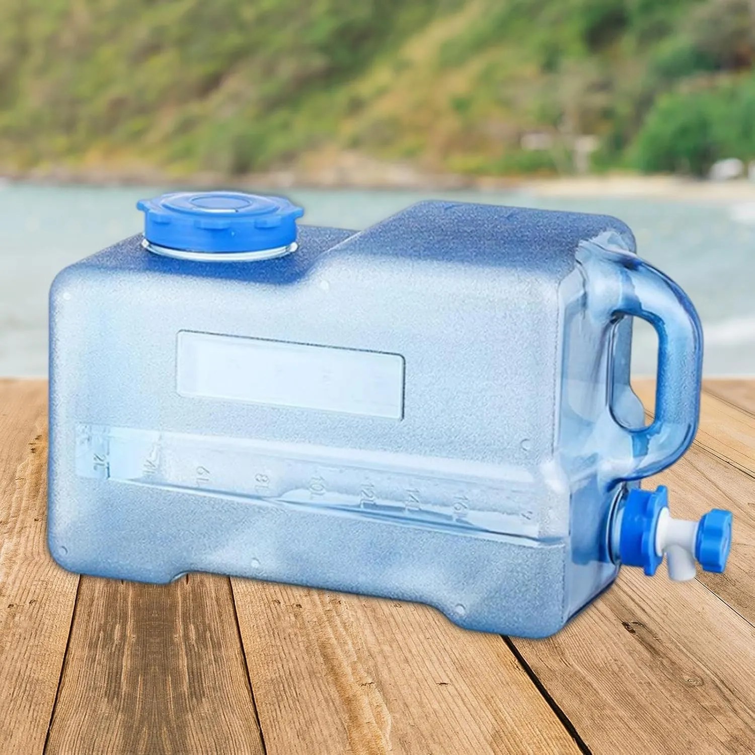 Camping Water Container with Spigot Water Storage Jug Water Carrier for Driving Fishing