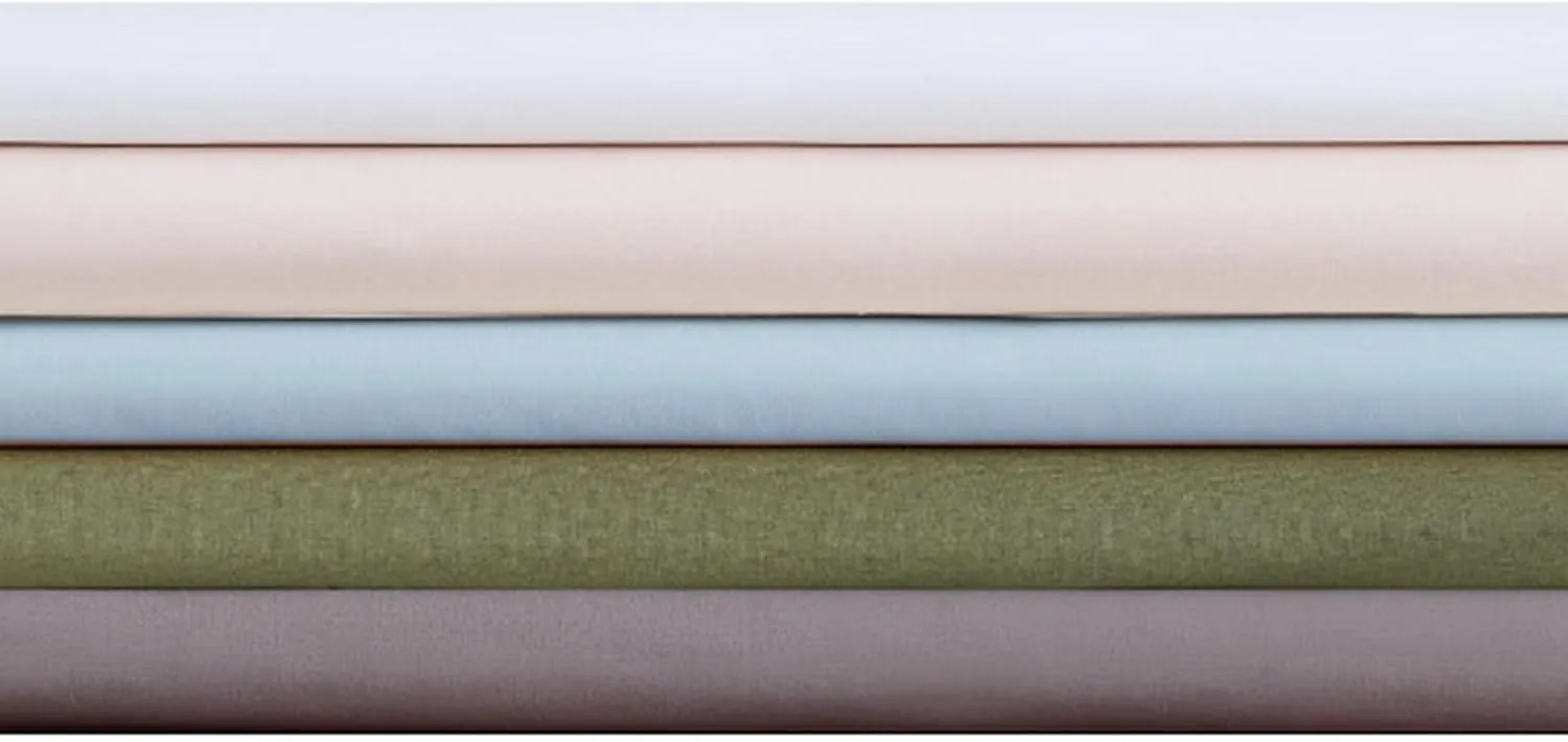 CANNON Solid Percale White 4 Piece Full Sheet Set