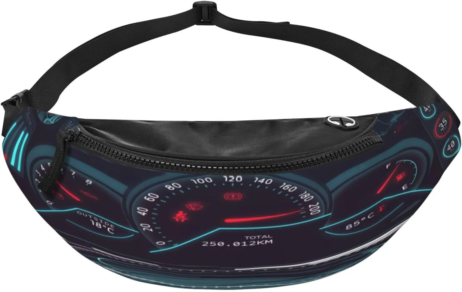 Car Dashboard Fanny Pack, Crossbody Waist Packs for Women Men Waist Bags with Adjustable Strap for Travel Running Hiking Sport