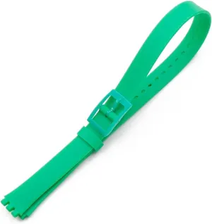 CAREG Pin Buckle 12mm Silicone Strap Women's Watch Accessories Compatible With Swatch LW143 LB131 LB170 LS115 Long Children's Strap Watch Band Durable