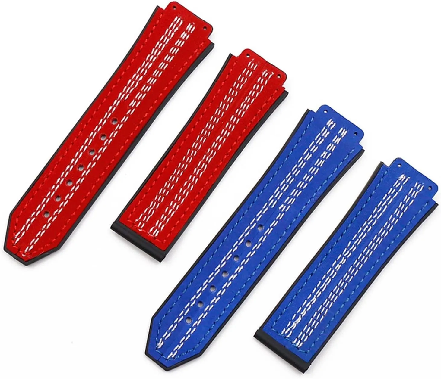 CAREG Rubber Strap Men's Watch Accessories Leather Strap Female Buckle Compatible With Big Series 19mmx25mm Waterproof Bracelet Durable